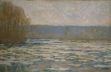Ice Breaking Up on the Seine Near Bennecourt
